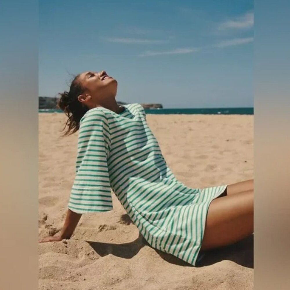 New Free People striped Mini Dress